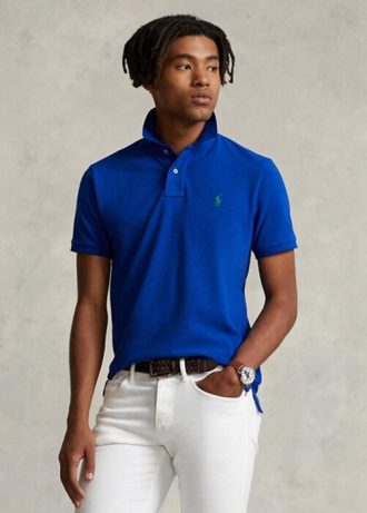 blauwe ralph lauren custom slim fit mesh poloshirts voor heren 1 8 330x461 - Blauwe Ralph Lauren Custom Slim Fit Mesh Poloshirts voor Heren